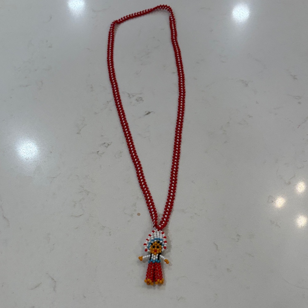 Red Beaded Necklace